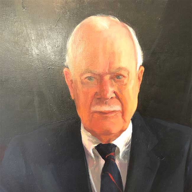 Painting of Hal Clagett